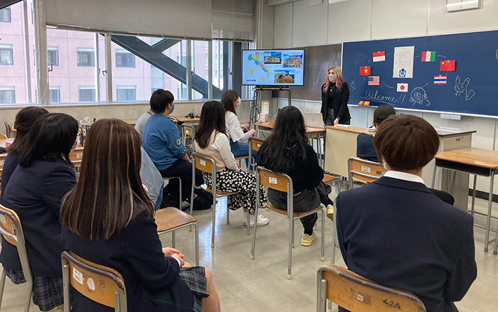 横浜市立みなと総合高等学校の交流会