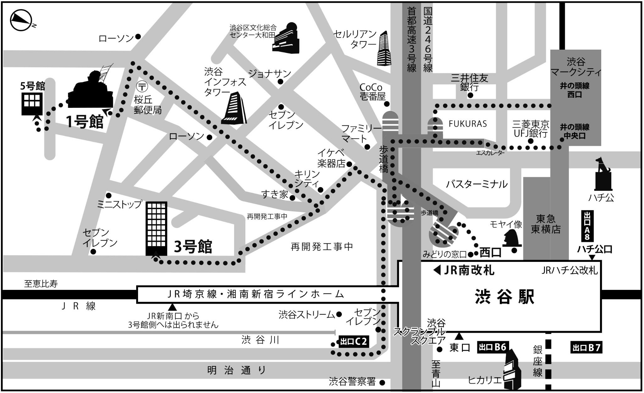 交通案内 専門学校 青山製図 東京 青山製図専門学校